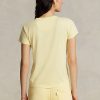 Keltainen Naisten Ralph Lauren Organic Cotton Crewneck T-paidat Keltainen Naisten Ralph Lauren Organic Cotton Crewneck T-paidat