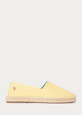 Keltaiset miesten Ralph Lauren Cevio Pesty Canvas -kengät Keltaiset miesten Ralph Lauren Cevio Pesty Canvas -kengät