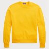 Keltaiset miesten Ralph Lauren Cotton Crewneck -neulepuserot Keltaiset miesten Ralph Lauren Cotton Crewneck -neulepuserot