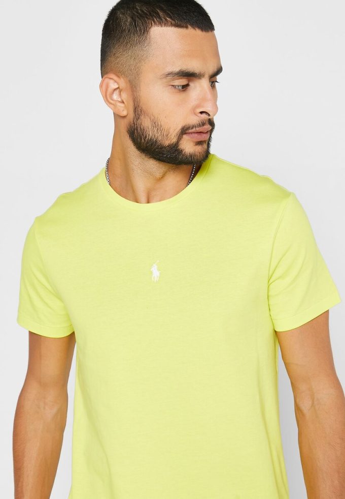 Keltaiset Miesten Ralph Lauren Essential Crew Neck T-paidat Keltaiset Miesten Ralph Lauren Essential Crew Neck T-paidat