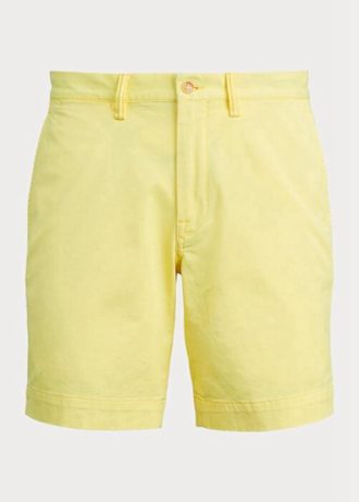 Keltaiset miesten Ralph Lauren Stretch Straight Fit chino shortsit
