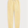 Keltaiset naisten Ralph Lauren Fleece -urheiluhousut Keltaiset naisten Ralph Lauren Fleece -urheiluhousut