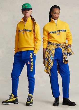 Keltaiset naisten Ralph Lauren Polo Sport Fleece -hupparit