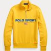 Keltaiset naisten Ralph Lauren Polo Sport Fleece -hupparit