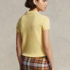 Keltaiset naisten Ralph Lauren Slim Fit Cashmere poolopaidat