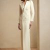 Kermanvärinen naisten Ralph Lauren Kristian Silk Tuxedo -mekko Kermanvärinen naisten Ralph Lauren Kristian Silk Tuxedo -mekko