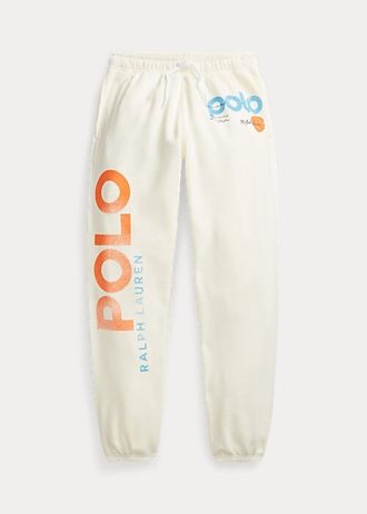 Kermanvärinen naisten Ralph Lauren -logo & Wave Graphic -fleece-swetarihousut