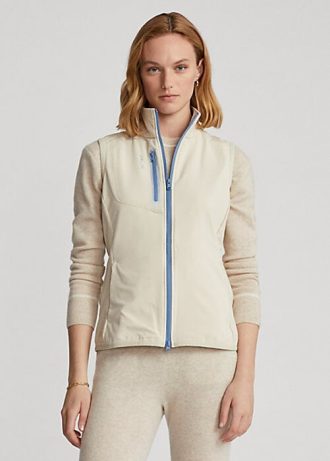 Kermanvärinen naisten Ralph Lauren Terry Hihaton koko vetoketjullinen liivi Kermanvärinen naisten Ralph Lauren Terry Hihaton koko vetoketjullinen liivi