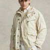 Kermanväriset miesten Ralph Lauren Herringbone -hupulliset takit