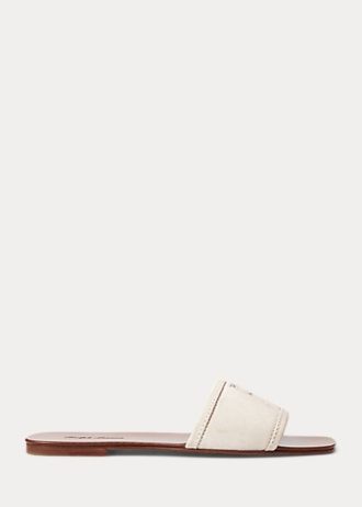 Kermanväriset naisten Ralph Lauren Andela Calf-Suede sandaalit Kermanväriset naisten Ralph Lauren Andela Calf-Suede sandaalit