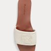 Kermanväriset naisten Ralph Lauren Andela Calf-Suede sandaalit Kermanväriset naisten Ralph Lauren Andela Calf-Suede sandaalit