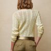 Kermanväriset naisten Ralph Lauren Cable-Knit Silk Crewneck -neulepuserot Kermanväriset naisten Ralph Lauren Cable-Knit Silk Crewneck -neulepuserot