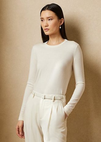 Kermanväriset naisten Ralph Lauren Cashmere -neulepuserot