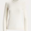 Kermanväriset naisten Ralph Lauren Cashmere -neulepuserot Kermanväriset naisten Ralph Lauren Cashmere -neulepuserot