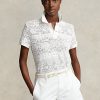 Kermanväriset Naisten Ralph Lauren Geometric-Pitsi poolopaidat Kermanväriset Naisten Ralph Lauren Geometric-Pitsi poolopaidat
