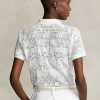 Kermanväriset Naisten Ralph Lauren Geometric-Pitsi poolopaidat Kermanväriset Naisten Ralph Lauren Geometric-Pitsi poolopaidat