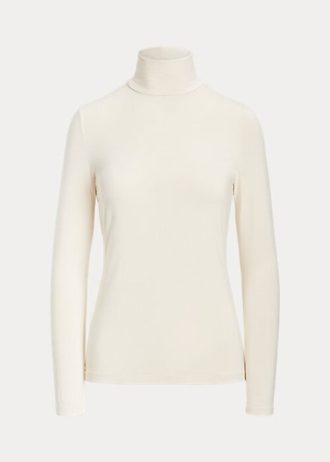 Kermanväriset Naisten Ralph Lauren Jersey T-paidat Kermanväriset Naisten Ralph Lauren Jersey T-paidat