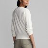 Kermanväriset naisten Ralph Lauren -logoiset ranskalaiset Terry Crewneck -puserot Kermanväriset naisten Ralph Lauren -logoiset ranskalaiset Terry Crewneck -puserot