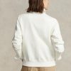 Kermanväriset naisten Ralph Lauren Polo Bear Fleece Crewneck collegepaidat