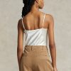 Kermanväriset naisten Ralph Lauren Silk Camisole Topit