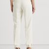 Kermanväriset naisten Ralph Lauren Stretch Cady kapenevat housut Kermanväriset naisten Ralph Lauren Stretch Cady kapenevat housut