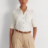 Kermanväriset naisten Ralph Lauren Stretch Jersey -paidat Kermanväriset naisten Ralph Lauren Stretch Jersey -paidat