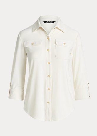 Kermanväriset naisten Ralph Lauren Stretch Jersey -paidat Kermanväriset naisten Ralph Lauren Stretch Jersey -paidat