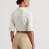 Kermanväriset naisten Ralph Lauren Stretch Jersey -paidat Kermanväriset naisten Ralph Lauren Stretch Jersey -paidat