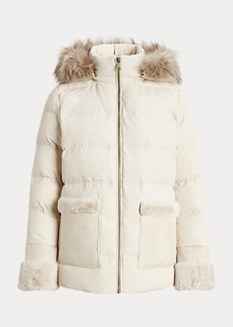 Kermanväriset naisten Ralph Lauren tekoturkistakit