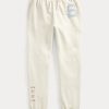 Kermanväriset naisten Ralph Lauren The Spelman Collection -fleece-swetarihousut