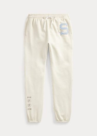 Kermanväriset naisten Ralph Lauren The Spelman Collection -fleece-swetarihousut