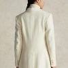 Kermanväriset naisten Ralph Lauren Wool-Blend Herringbone-takit