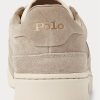 Khaki miesten Ralph Lauren Courtin mokkanahkaiset matalat tennarit