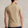 Khaki Miesten Ralph Lauren Custom Slim Fit Crewneck T-paidat Khaki Miesten Ralph Lauren Custom Slim Fit Crewneck T-paidat