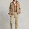 Khaki miesten Ralph Lauren Dobby Utility -takit