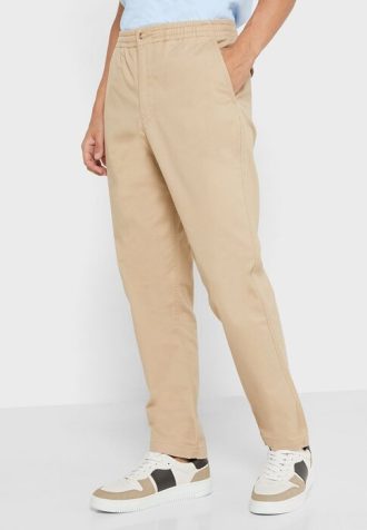 Khaki miesten Ralph Lauren Essential Slim Fit Chinos -housut Khaki miesten Ralph Lauren Essential Slim Fit Chinos -housut