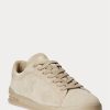 Khaki miesten Ralph Lauren Heritage Court II Suede -lenkkarit Khaki miesten Ralph Lauren Heritage Court II Suede -lenkkarit