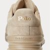 Khaki miesten Ralph Lauren Heritage Court II Suede -lenkkarit Khaki miesten Ralph Lauren Heritage Court II Suede -lenkkarit