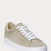 Khaki miesten Ralph Lauren Longwood Suede -lenkkarit Khaki miesten Ralph Lauren Longwood Suede -lenkkarit
