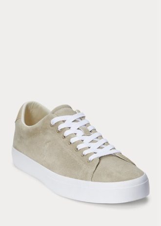 Khaki miesten Ralph Lauren Longwood Suede -lenkkarit Khaki miesten Ralph Lauren Longwood Suede -lenkkarit