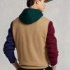Khaki miesten Ralph Lauren Polo Bear -värinen fleecehuppari