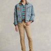 Khaki miesten Ralph Lauren Sullivan Slim Stretch -farkut Khaki miesten Ralph Lauren Sullivan Slim Stretch -farkut
