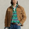 Khaki miesten Ralph Lauren -villavuoratut kenttätakit Khaki miesten Ralph Lauren -villavuoratut kenttätakit