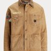Khaki miesten Ralph Lauren -villavuoratut kenttätakit Khaki miesten Ralph Lauren -villavuoratut kenttätakit