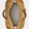 Khaki miesten Ralph Lauren Welingtonin vasikan mokkanahkaiset kassit