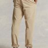 Khaki miesten Ralph Laurenin laskostetut laukkuiset kangashousut Khaki miesten Ralph Laurenin laskostetut laukkuiset kangashousut