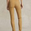 Khaki naisten Ralph Lauren lampaannahkainen mokkanahka leggingsit Khaki naisten Ralph Lauren lampaannahkainen mokkanahka leggingsit
