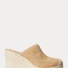 Khaki naisten Ralph Lauren Pennie Suede Espadrille Khaki naisten Ralph Lauren Pennie Suede Espadrille