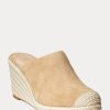 Khaki naisten Ralph Lauren Pennie Suede Espadrille Khaki naisten Ralph Lauren Pennie Suede Espadrille