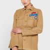 Khaki naisten Ralph Lauren Pocket Detail Button Down -paidat Khaki naisten Ralph Lauren Pocket Detail Button Down -paidat
